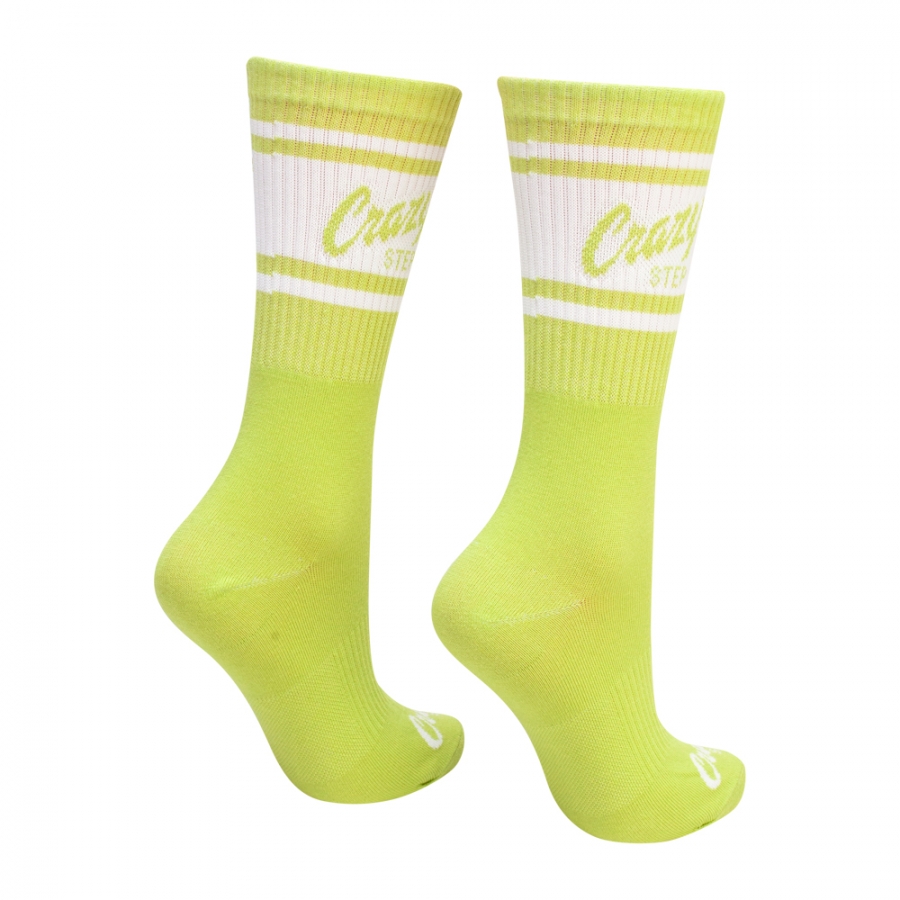 Vysoké sportovní ponožky zelené lime